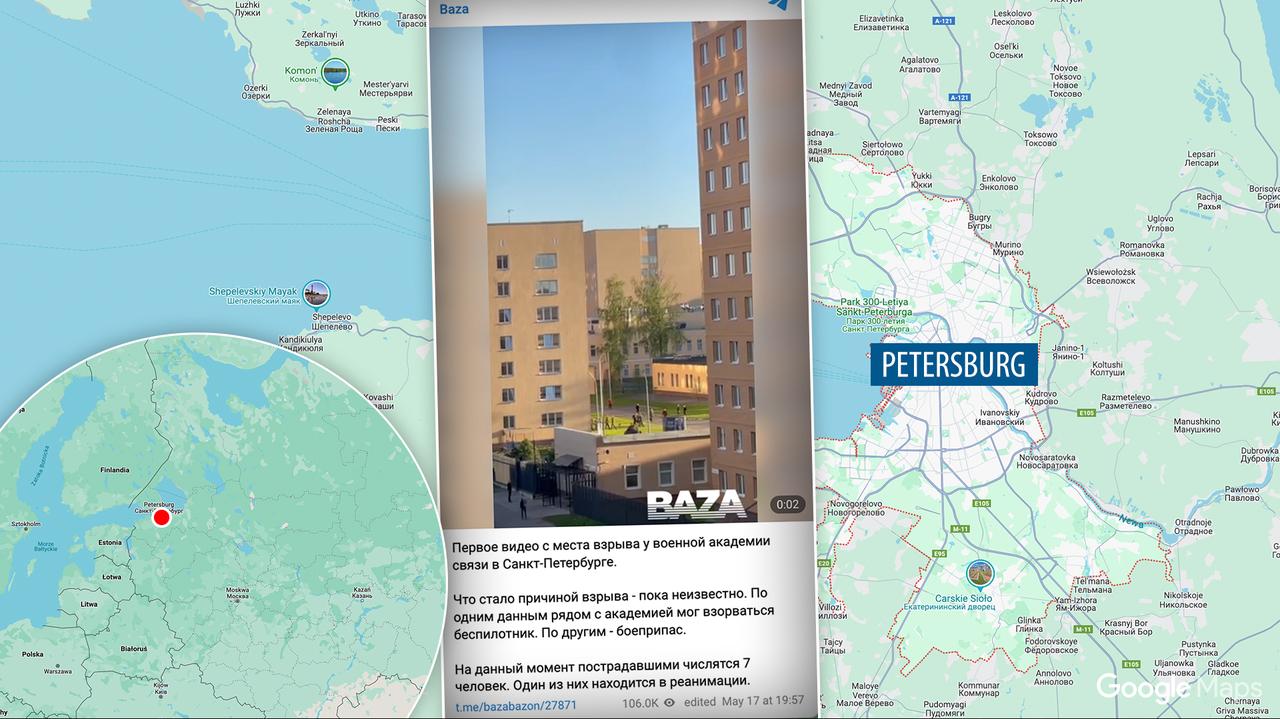 Esplosione nell’edificio del Collegio militare di San Pietroburgo