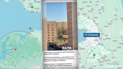 Miasto Petersburg w Rosji