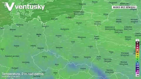 Prognozowana temperatura w najbliższych dniach