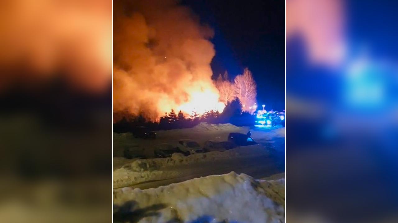 Pożar w trakcie wesela. Na miejscu kilkadziesiąt zastępów straży