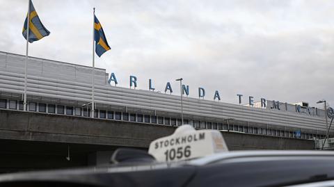 Lotnisko Arlanda pod Sztokholmem. Nagranie archiwalne 