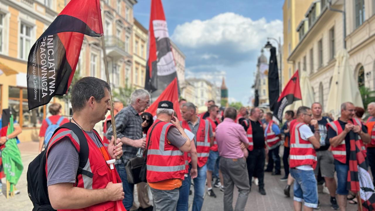 Pierwszy w Gnieźnie strajk od 1989 roku. Protestujący 