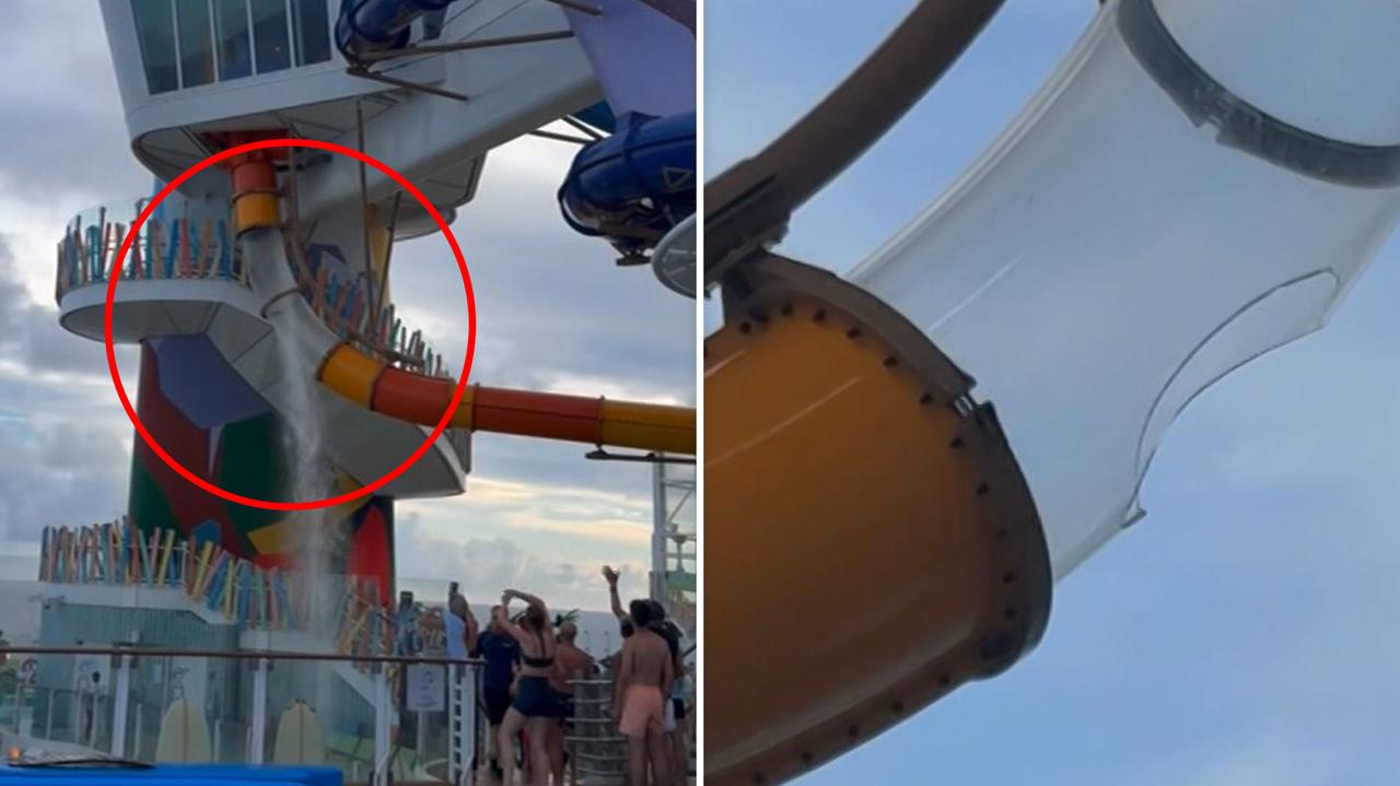 Wypadek na największym wycieczkowcu świata. Pękła zjeżdżalnia, w środku był mężczyzna