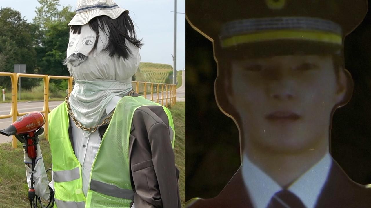 Polski sztuczny posterunkowy kontra koreański. Obaj spełniają swoją funkcję
