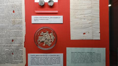 Zawartość kapsuły czasu z 1865 roku została zaprezentowana w Muzeum Archeologicznym we Wrocławiu
