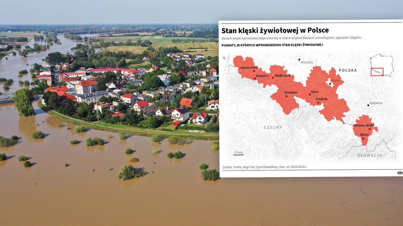 Sprawdź, gdzie obowiązuje stan klęski żywiołowej. Lista powiatów i mapa