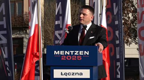 Sławomir Mentzen na trzecim miejscu w sondażach. Nawrocki i Trzaskowski walczą o jego wyborców