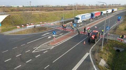 Protest rolników w Medyce