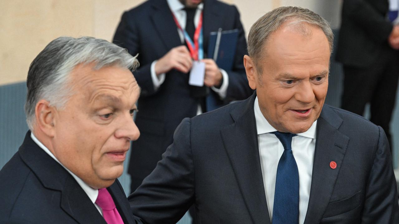 Orban na konferencji prasowej Tuska. Padło pytanie o Rosję