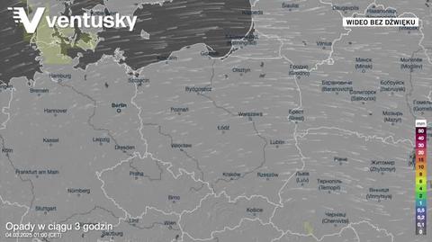 Prognozowane opady w najbliższych dniach