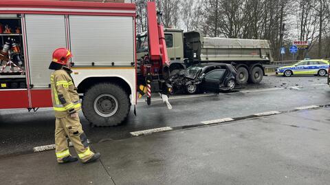 Jedna osoba trafiła do szpitala