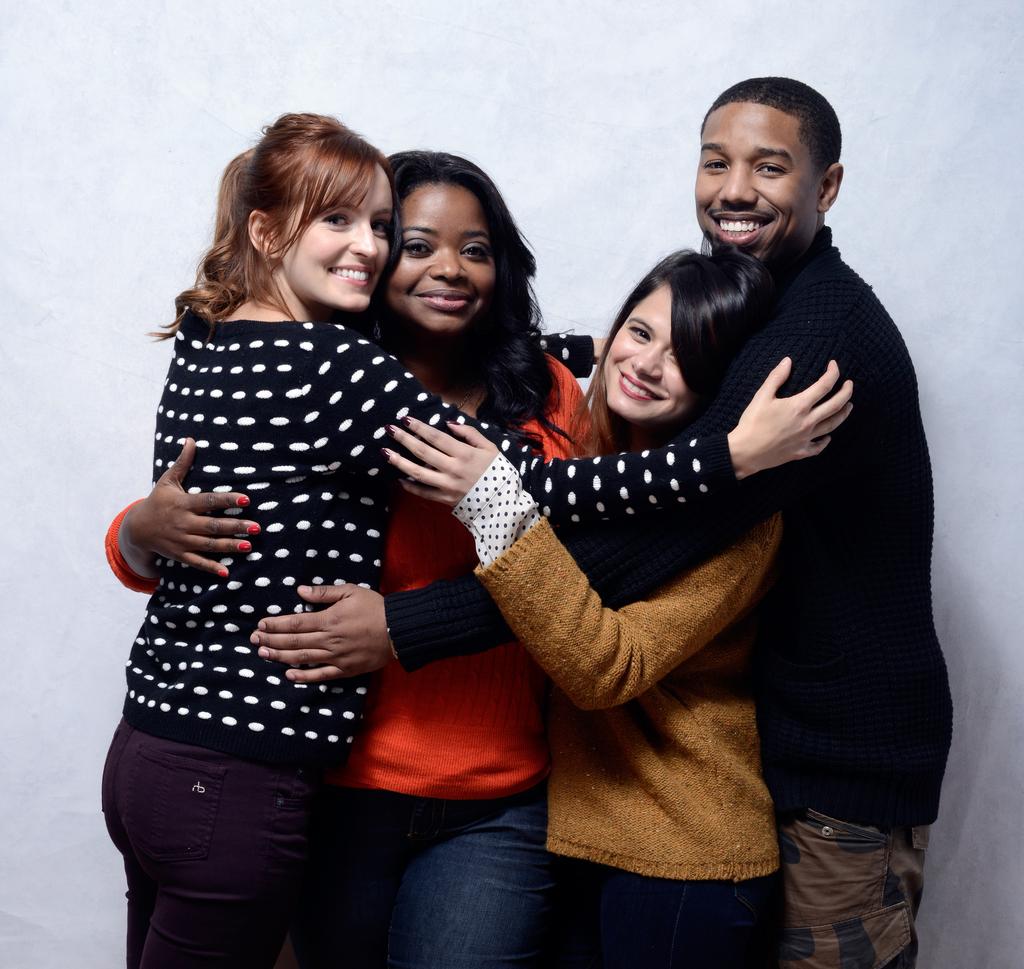 Michael B. Jordan z ekipą filmu "Fruitvale" na festiwalu w Sundance
