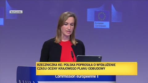 Rzeczniczka KE: Polska poprosiła o wydłużenie czasu oceny Krajowego Planu Odbudowy