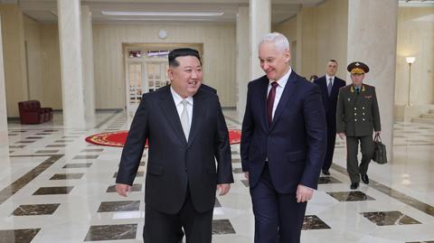 Kim Dzong Un spotkał się z rosyjskim ministrem obrony Andriejem Biełousowem