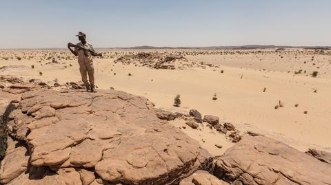 Afryka, Niger, żołnierz państwowy