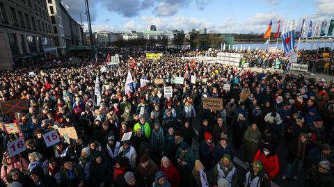 Niemcy protestują przeciwko CDU i AfD (31.01.2025 r.)