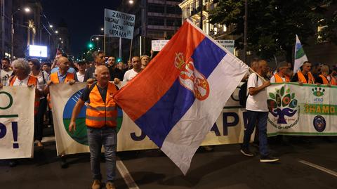 Protesty w Serbii przeciw wydobywaniu litu