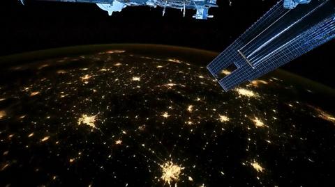 Błyskawice nad USA widziane z Międzynarodowej Stacji Kosmicznej