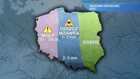 Warunki drogowe w nocy