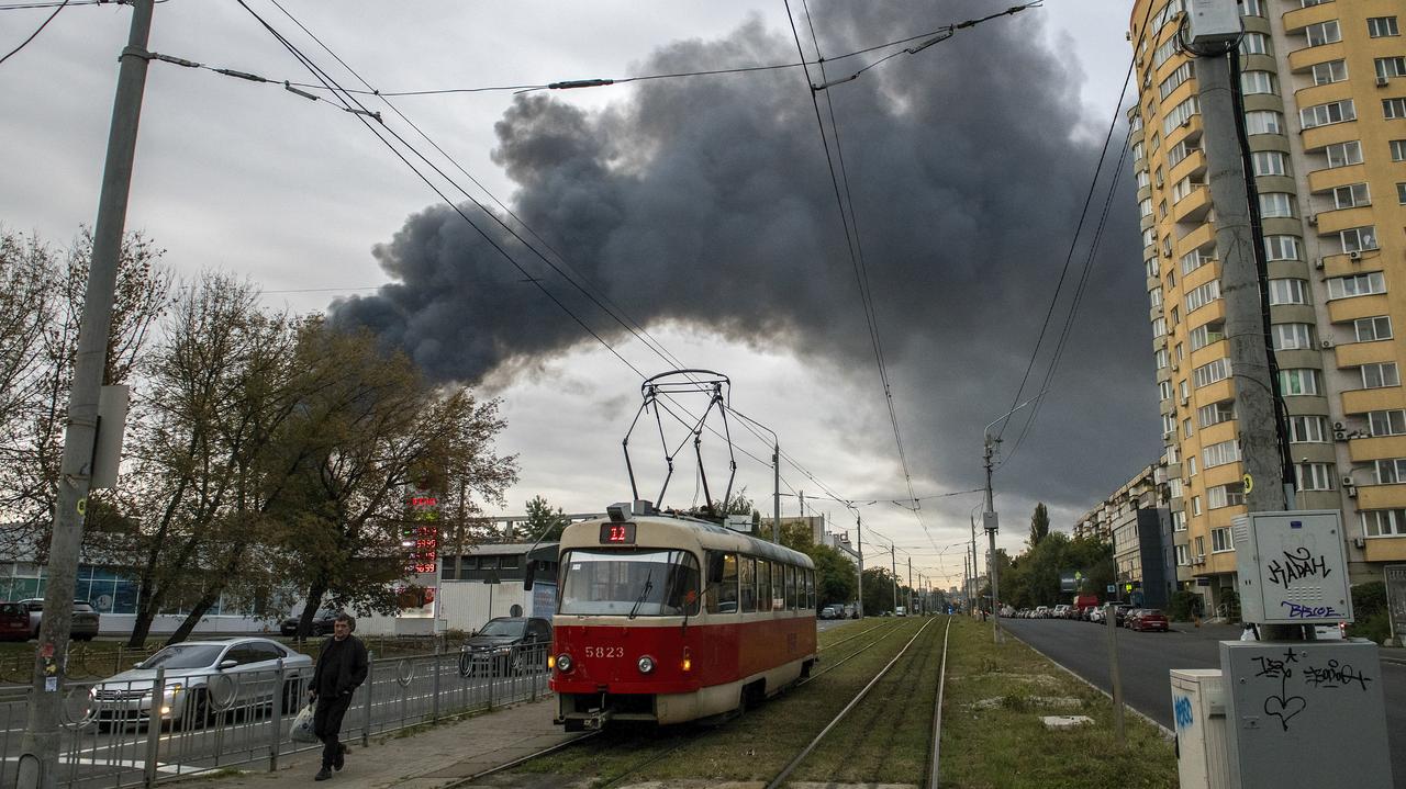 Atak dronów na Dniepr
