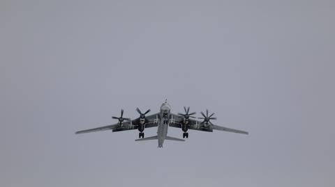 Rosyjski bombowiec nagrany przez duńskiego pilota