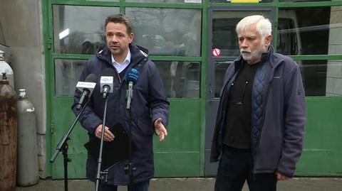 Trzaskowski w warsztacie samochodowym w Karniowicach: istotne, żeby firmy rodzinne mogły się dalej rozwijać