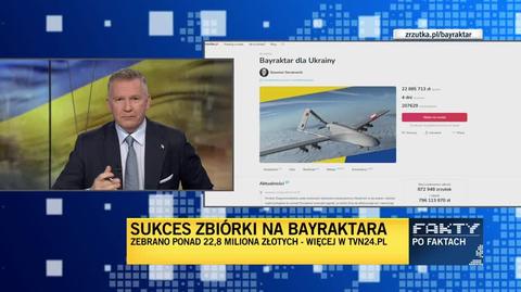 Pieniądze na Bayraktara zebrane i "teraz są dwa scenariusze". Sierakowski tłumaczy