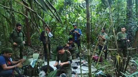 Odnalezienie czwórki dzieci w amazońskiej dżungli. Materiał TVN24  