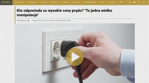 Ceny prądu i plakaty dotyczące opłat za emisję CO2. Ekspert: to wielka manipulacja