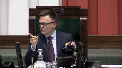Marszałek zwraca się do posła Mosińskiego (PiS)