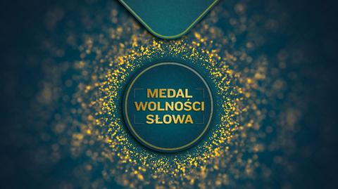 Piotr Świerczek z Medalem Wolności Słowa w kategorii Media