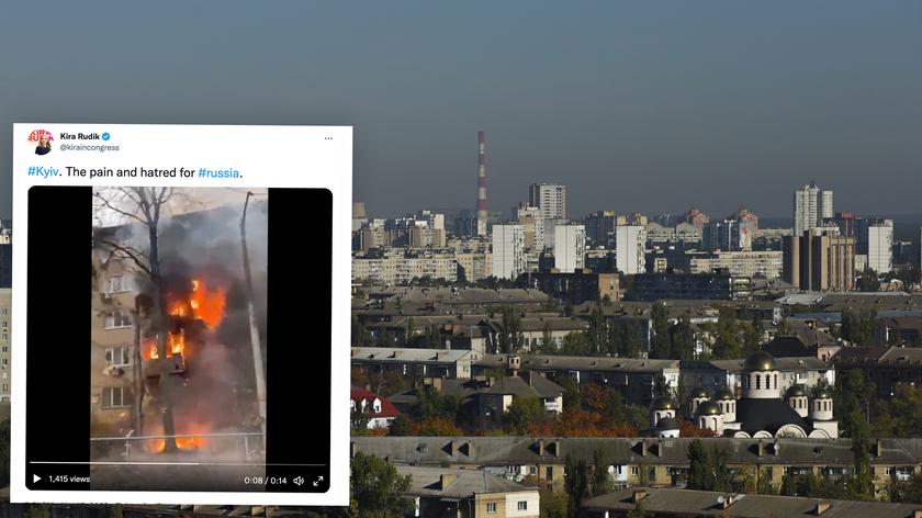 Zmasowane ataki rakietowe na Ukrainę, między innymi na Kijów