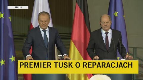 Tusk zapytany o reparacje wojenne. "To jest zawsze dobry temat do poważnej rozmowy"