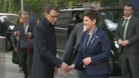 Premier Beata Szydło przybyła na szczyt w Brukseli 