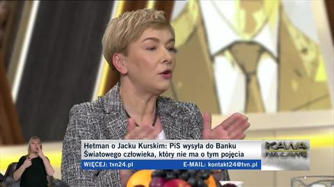 Mirosława Stachowiak-Różecka (PiS) o Jacku Kurskim w Banku Światowym (wypowiedź z 11 grudnia 2022 roku)