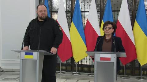 Marszałek Sejmu po spotkaniu z przewodniczącym Rady Najwyższej Ukrainy