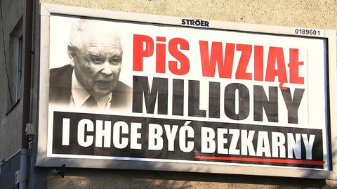 "PiS wziął miliony i chce być bezkarny". Jarosław Kaczyński "twarzą" kampanii PO