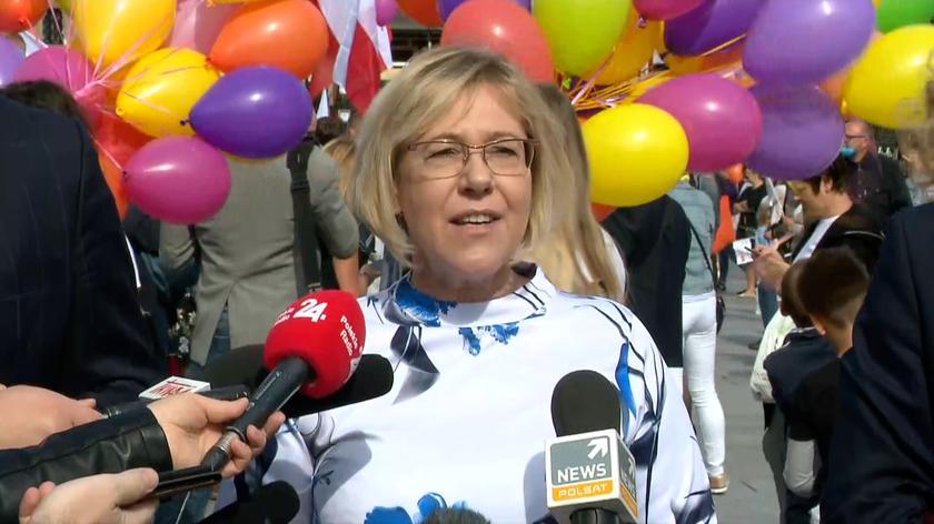 Małopolska kurator oświaty Barbara Nowak na Marszu dla Życia i Rodziny