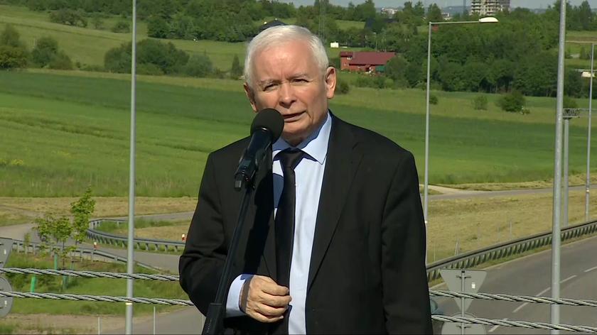 Kaczyński w Rzeszowie na wspólnej konferencji z Leniart, kandydatką PiS na prezydenta miasta