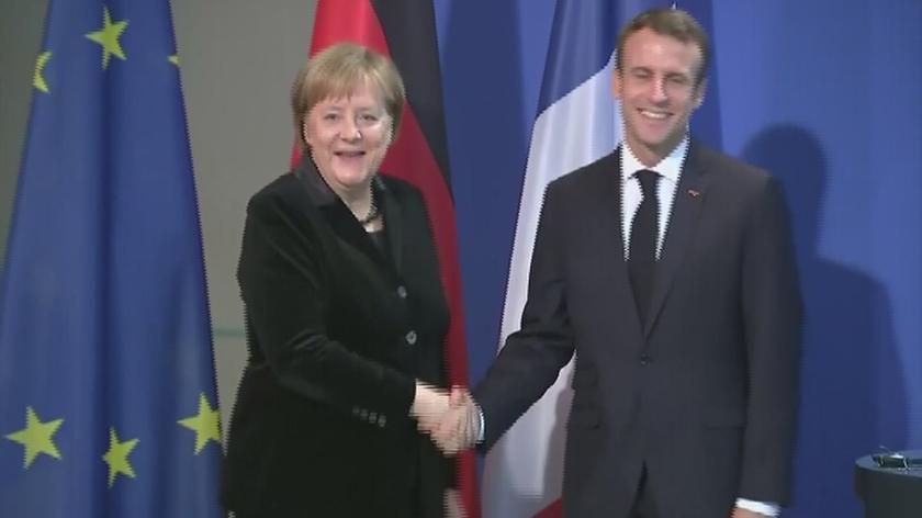 Macron wezwał Francję i Niemcy do zacieśnienia sojuszu na rzecz bardziej zjednoczonej Europy (materiał archiwalny)