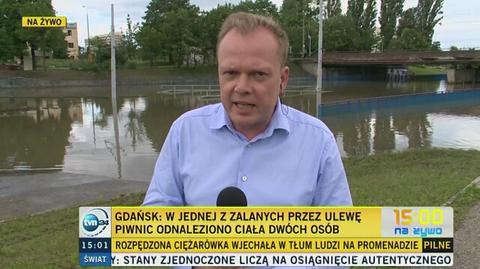 Gdańsk. Ciała dwóch mężczyzn w zalanej piwnicy