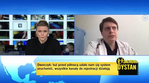 Lekarz Paweł Doczekalski o problemach z obciążeniem systemu informatycznego