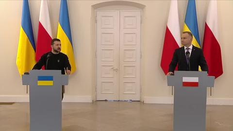 Zełenski: jesteśmy wdzięczni Polakom za pomoc Ukraińcom