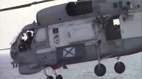 Nowe nagranie śmigłowca Ka-27 obok okrętu US Navy
