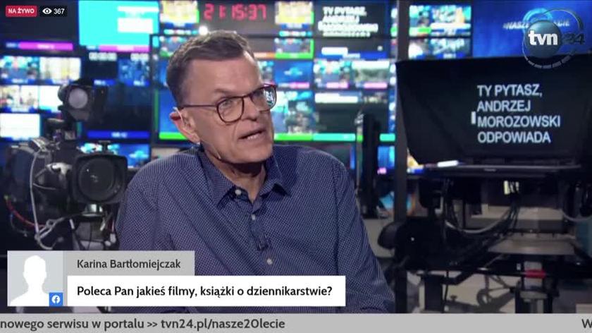 Jakie filmy i książki o dziennikarstwie poleca Andrzej Morozowski?