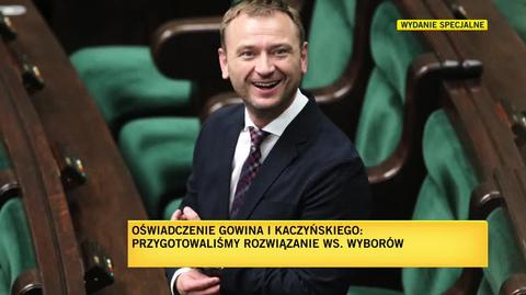 Marek Migalski komentuje wspólne oświadczenie Kaczyńskiego i Gowina