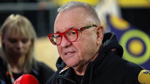 Jerzy Owsiak na spotkaniu z mediami