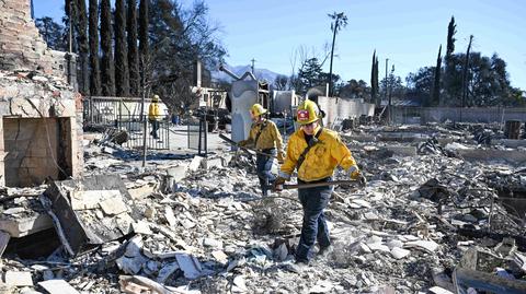 Pożar w miejscowości Altadena wschodzącej w skład aglomeracji Los Angeles