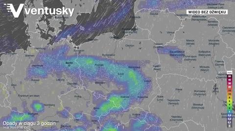 Prognozowane opady w najbliższych dniach