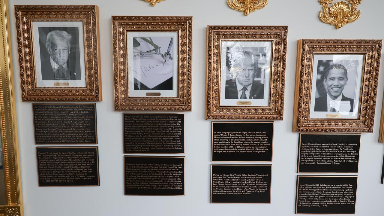 Trump drwi z byłych prezydentów. Nowe podpisy pod portretami